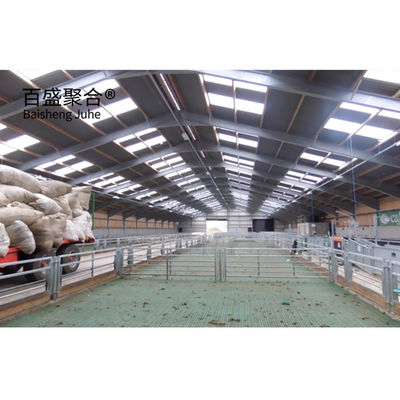 Struktur baja bersertifikat ISO9001 2008/CE/BV untuk peternakan unggas dan kambing yang diproduksi
