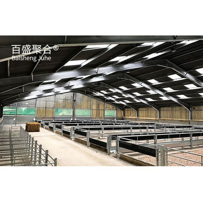 Struktur baja bersertifikat ISO9001 2008/CE/BV untuk peternakan unggas dan kambing yang diproduksi