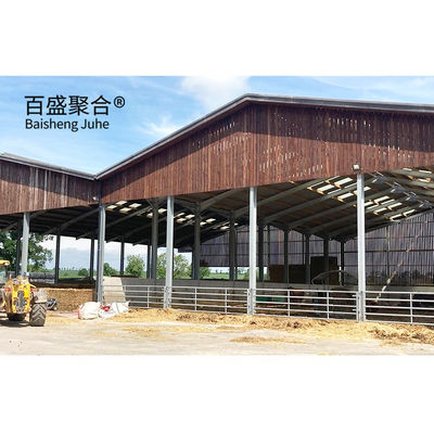 Bangunan terbuat dari baja untuk ternak kambing/domba/sapi/sapi dan peternakan babi