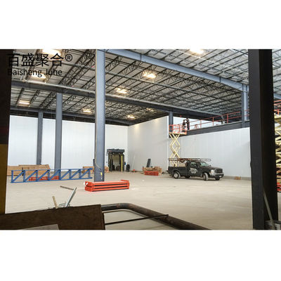GB Standard Steel Workshop Cold Storage Room 50Ton untuk ikan Kontainer hemat energi