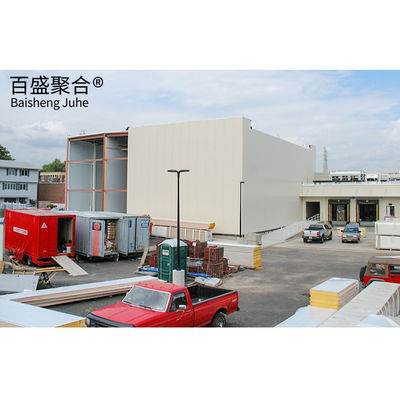 GB Standard Steel Workshop Cold Storage Room 50Ton untuk ikan Kontainer hemat energi