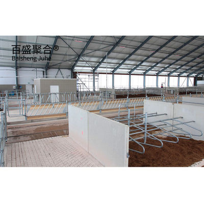 Struktur Baja Ringan Bangunan Pertanian Sapi Sarang Sapi Prefabrikasi dengan ISO9001 2008/CE/BV