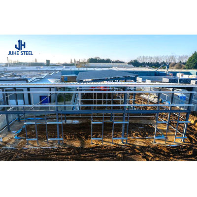 Prefab Galvanized Structural Beam Steel Light Steel Q345 Q235 Frame Utama untuk Bangunan