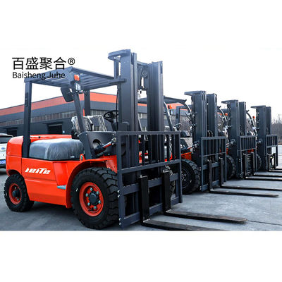 Kelas Q235B Kelas Q355B Truk forklift off-road untuk gudang peralatan penyimpanan tugas berat