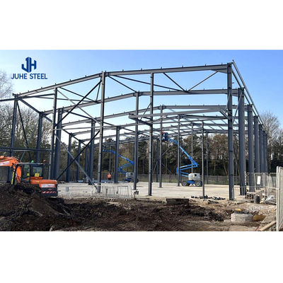 Apex Roof Prefab Metal Garden Shed untuk Struktur Baja Karbon Rendah Q235B/Q345B