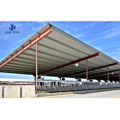 Customized Warna Ayam Coop Struktur Baja Peternakan dengan C.Z Bentuk Baja Channel Purlin