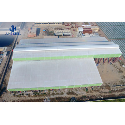 Lokakarya gudang struktur baja prefabrikasi dalam standar GB dengan jendela paduan aluminium