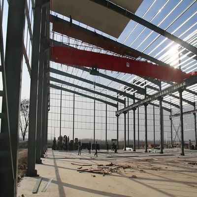 Struktur baja gudang prefab dengan rangka baja ringan dan kinerja tahan air