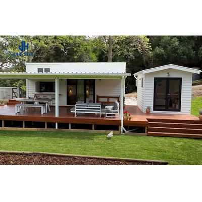 Rumah Kontainer Mewah Gaya Modern Desain Prefab Dengan Pintu Baja Dan Jendela Aluminium