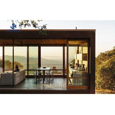 Rumah Kontainer Mewah Gaya Modern Desain Prefab Dengan Pintu Baja Dan Jendela Aluminium