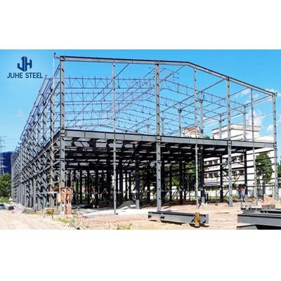 Sarang Ternak Sapi Hangar Sarang Sapi dengan Jembatan Struktur Baja tahan lama