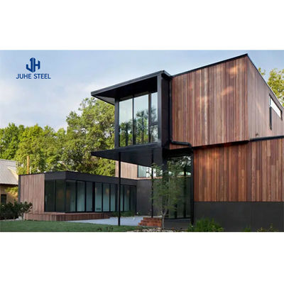 Rumah Kontainer Mewah Gaya Modern Desain Prefab Dengan Pintu Baja Dan Jendela Aluminium
