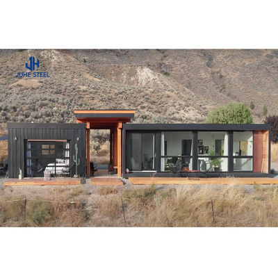 Rumah Kontainer Mewah Gaya Modern Desain Prefab Dengan Pintu Baja Dan Jendela Aluminium