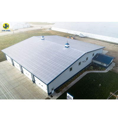 Panel sandwich bengkel logam prefabrikasi dengan baja karbon rendah Q235B/Q345B