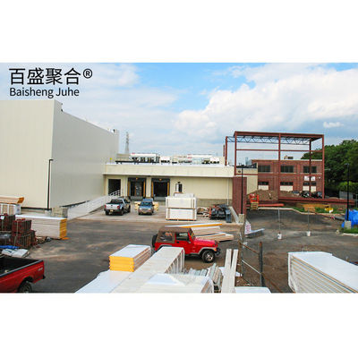Gudang Logistik Besar Baja Ringan Q355 Q235 Gudang Dingin Struktur Grid Panjang