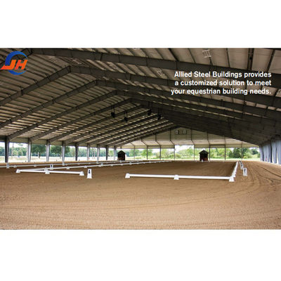 Indoor Horse Riding Arena Hall Kuda stabil dengan kinerja pertanian baja tugas berat