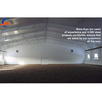 Indoor Horse Riding Arena Hall Kuda stabil dengan kinerja pertanian baja tugas berat