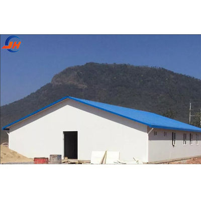Baja Grade Desain Modern Coop Ayam Untuk Peternakan Unggas Rumah Struktur Baja Gudang Peternakan