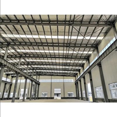 Struktur Baja Prefabrik Gedung Gudang Bengkel Konstruksi dengan Desain Gambar 3D