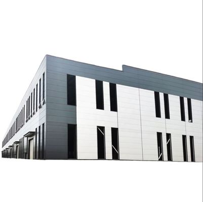 Struktur Baja Prefabrik Gedung Gudang Bengkel Konstruksi dengan Desain Gambar 3D