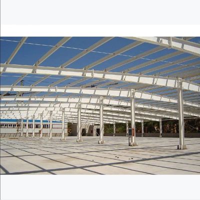 Struktur Baja Prefabrik Gedung Gudang Bengkel Konstruksi dengan Desain Gambar 3D