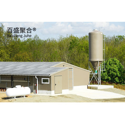 Hot Dip Galvanized Desain Modern Coop Ayam Untuk Peternakan Unggas Rumah Struktur Baja Gudang