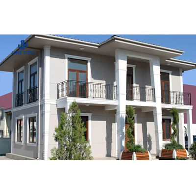 Villa prefab dengan lantai keramik modern desain hotel ringan berat badan baja struktur