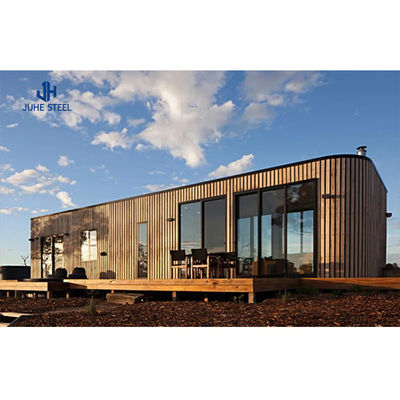Rumah Kontainer Prefab dengan Balok Baja H-Bentuk Padat dan Pintu Panel Sandwich