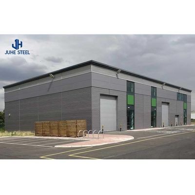 Q235 Q355B Metal Industrial Light Steel Structure Workshop dengan jendela paduan aluminium