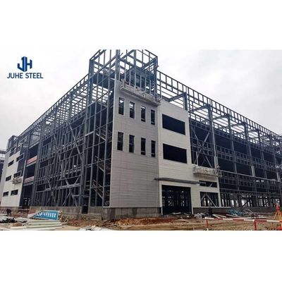 Solid H-bentuk Baja Balok Quick Build Prefab Metal Industrial Building Frame untuk Hangar
