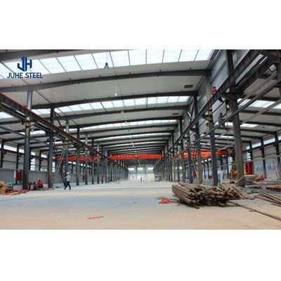 Solid H-bentuk Baja Balok Quick Build Prefab Metal Industrial Building Frame untuk Hangar