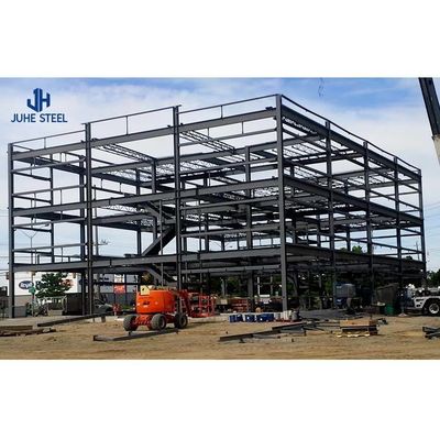 Solid H-bentuk Baja Balok Quick Build Prefab Metal Industrial Building Frame untuk Hangar