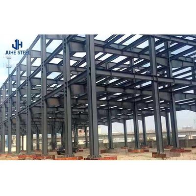 Solid H-bentuk Baja Balok Quick Build Prefab Metal Industrial Building Frame untuk Hangar