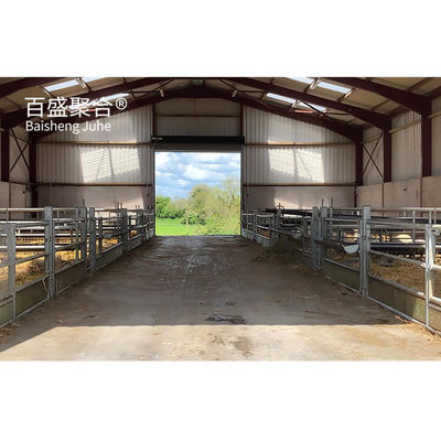 Pertanian Baja Struktur Baja Prefab Peternakan Kambing Pengungsian Kambing Rumah dengan balok H