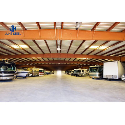 Galvanis Lattice Column Metal Frame untuk Steel Workshop Sandwich Prefab Konstruksi