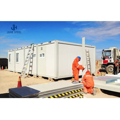 Rumah Kontainer yang Murah dan Modern dengan Panel Sandwich EPS 50/75mm / Dinding Wol Batu
