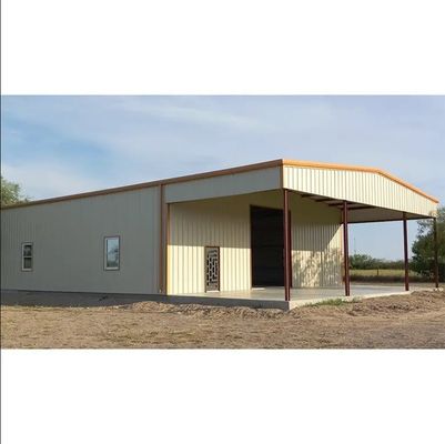 Persyaratan Klien Dipenuhi Lokakarya Prefab Self Storage Bangunan Logam dengan Jendela PVC