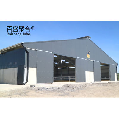 ISO9001 2008/CE/BV Sertifikat Sarang Sapi Prefabrikasi untuk Perundingan Kambing Domba dan Lembu