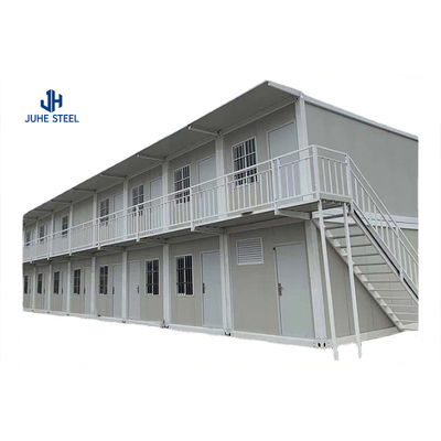 Rumah Kontainer Prefabrikasi dengan Sasis Baja 18mm Papan MGO 15mm Lantai Vinyl