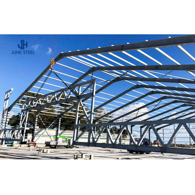Panel terisolasi yang disesuaikan Struktur baja gudang modular prefab untuk gudang