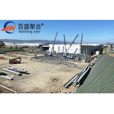 Struktur baja ShanDong yang dicat untuk bangunan bengkel gudang yang disesuaikan
