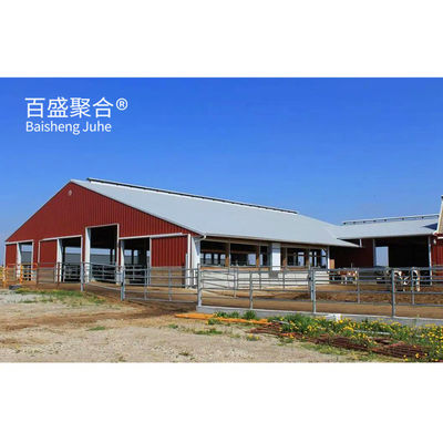 Efficiently Designed Heavy Prefabricated Cow House/Cow Shed dengan C.Z Shape Purlin