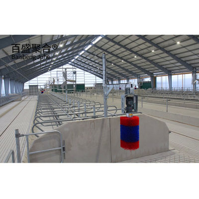 ISO9001 2008/CE/BV Struktur baja bersertifikat Bangunan Pertanian Sarang Sapi untuk Peternakan Kambing