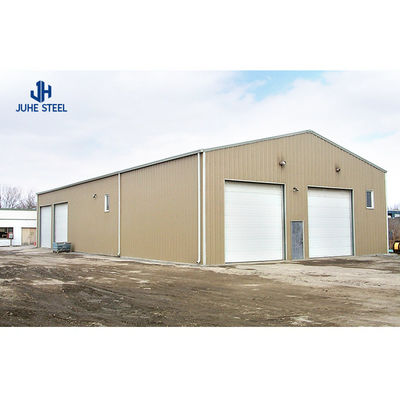 Desain gudang struktur baja prefab dengan jendela paduan aluminium dan standar ASTM