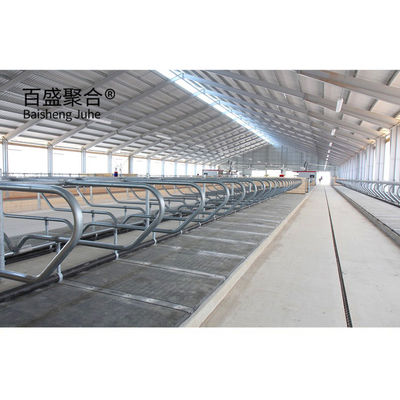 Sarang Sapi Prefabrikasi dengan Kerangka Struktur Baja Ringan dan Sertifikasi ISO9001 2008/CE/BV