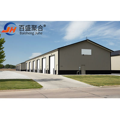 Prefabricated Steel Workshop Metal Building Kits dengan C.Z Shape Steel Channel Purlin