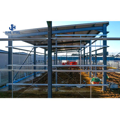 Metal Frame Light Steel Structure Warehouse Workshop untuk Pabrik Bangunan Stadion