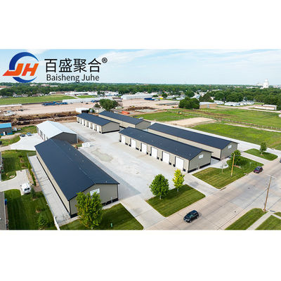 Prefabricated Steel Workshop Metal Building Kits dengan C.Z Shape Steel Channel Purlin