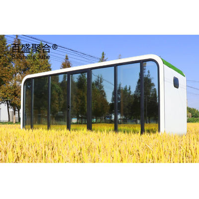 Villa 20ft 40ft Outdoor Modern Populer Rumah Prefab Rumah Kecil Mobil Rumah Kerja Kantor Pod Apple Cabin
