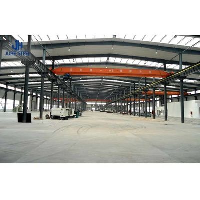 Metal Frame Light Steel Structure Warehouse Workshop untuk Pabrik Bangunan Stadion